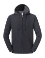 Heren Hooded Sweater JERZEES Full Zip Black Heather